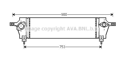 AVA QUALITY COOLING tarpinis suslėgto oro aušintuvas, kompresorius DN4333